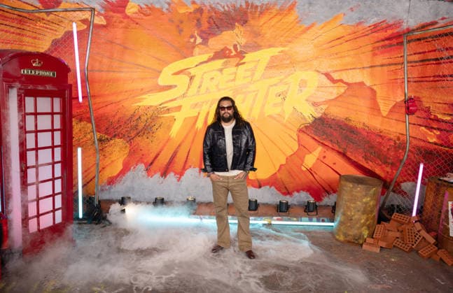 Jason Momoa attends Street Fighter Photocall at Leake Street, Waterloo in London, England. UK. Thursday 1st October 2026. Copyright: xJamesxWarrenx FP_Street_Fighter_Photocall_038