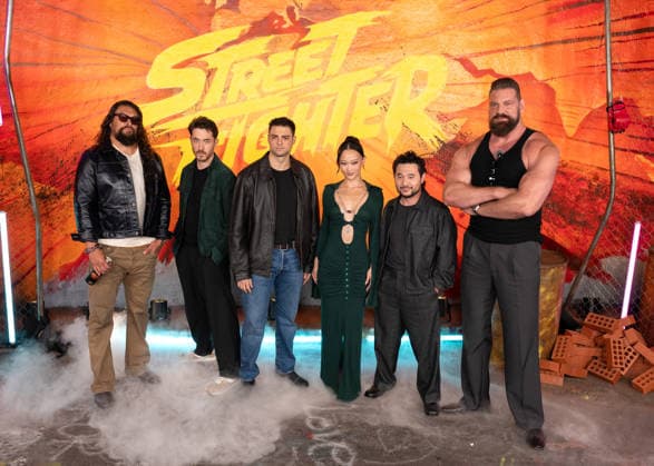 Jason Momoa, Andrew Koji, Noah Centineo, Callina Liang, Kitao Sakurai and Olivier Richters attends Street Fighter Photocall at Leake Street, Waterloo in London, England. UK. Thursday 1st October 2026. Copyright: xJamesxWarrenx FP_Street_Fighter_Photocall_062