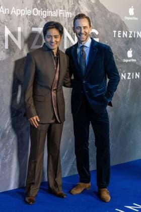 October 1, 2026, London, United Kingdom: Genden Phuntsok and Tom Hiddleston attend the London Gala Screening of TENZING at Curzon Mayfair, London.Cast and Guests attend the red carpet for the London Gala Screening of TENZING at Curzon Mayfair London United Kingdom  - ZUMAs197 20261001_aaa_s197_297 Copyright: xPhilxLewisx