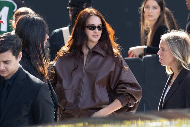PFW - Balenciaga - Arrivals NB Shailene Woodley arrived at the Balenciaga Womenswear Spring Summer 2027 show as part of Paris Fashion Week on October 01, 2026 in Paris, France. Photo by Nasser Berzane ABACAPRESS.COM Paris France  Copyright: xBerzanexNasser ABACAx
