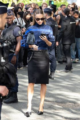 PFW - Balenciaga - Arrivals NB Pernille Teisbaek arrived at the Balenciaga Womenswear Spring Summer 2027 show as part of Paris Fashion Week on October 01, 2026 in Paris, France. Photo by Nasser Berzane ABACAPRESS.COM Paris France  Copyright: xBerzanexNasser ABACAx