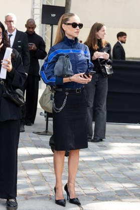 PFW - Balenciaga - Arrivals NB Pernille Teisbaek arrived at the Balenciaga Womenswear Spring Summer 2027 show as part of Paris Fashion Week on October 01, 2026 in Paris, France. Photo by Nasser Berzane ABACAPRESS.COM Paris France  Copyright: xBerzanexNasser ABACAx