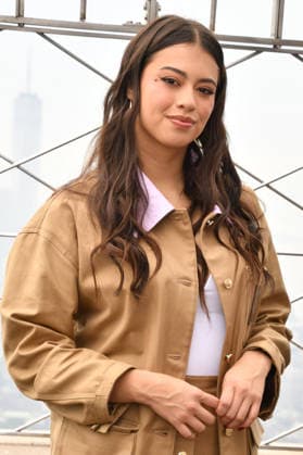 NEW YORK, NY- OCTOBER 1: Amber Midthunder pictured during a visit to he Empire State Building Ahead of the Release of Mike Flannigan s Carrie on October 1, 2026 in New York City. Copyright: xmpi099 MediaPunchx