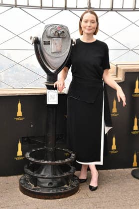 NEW YORK, NY- OCTOBER 1: Samantha Sloyan pictured during a visit to he Empire State Building Ahead of the Release of Mike Flannigan s Carrie on October 1, 2026 in New York City. Copyright: xmpi099 MediaPunchx