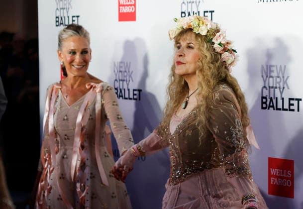 Sarah Jessica Parker and Stevie Nicks arrive on the red carpet at the New York City Ballet 2026 Fall Fashion Gala at David H. Koch Theater, Lincoln Center on Thursday, October 1, 2026 in New York City.  NYP20261001102 JOHNxANGELILLO