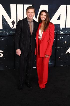 World Premiere Of Netflix s Animals Matt Damon and Luciana Barroso at the World Premiere Of Netflix s Animals held at Westwood Village Theater on October 1, 2026 in Westwood, Los Angeles, California, United States. Westwood California United States Copyright: xXavierxCollin ImagexPressxAgencyx