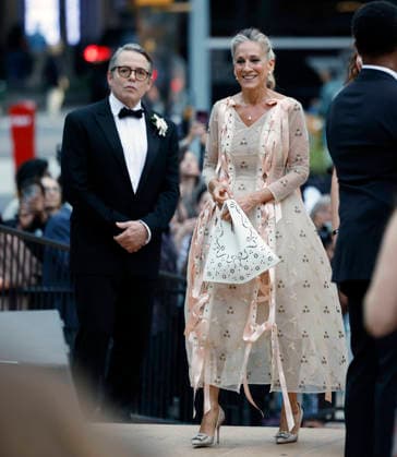 Sarah Jessica Parker and Matthew Broderick arrive on the red carpet at the New York City Ballet 2026 Fall Fashion Gala at David H. Koch Theater, Lincoln Center on Thursday, October 1, 2026 in New York City.  NYP20261001120 JOHNxANGELILLO