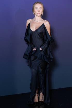 Messika Spring Summer 2027 Fashion Show during Paris Fashion Week: Celebrity Arrivals—Ester Exposito, 460109, October 1, 2026, Paris, France  Copyright: xSebastienxFremontx xStarfacex STAR_460109_154