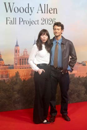 Woody Allen und Peter Vives beim offiziellen Empfang zum Drehstart des Woody Allen Fall Project 2026 in den Teatros del Canal. Madrid, 01.10.2026