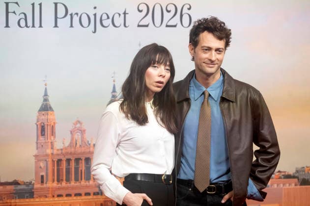 Woody Allen und Peter Vives beim offiziellen Empfang zum Drehstart des Woody Allen Fall Project 2026 in den Teatros del Canal. Madrid, 01.10.2026