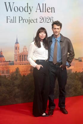 Woody Allen und Peter Vives beim offiziellen Empfang zum Drehstart des Woody Allen Fall Project 2026 in den Teatros del Canal. Madrid, 01.10.2026