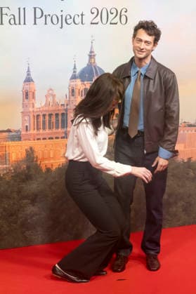 Woody Allen und Peter Vives beim offiziellen Empfang zum Drehstart des Woody Allen Fall Project 2026 in den Teatros del Canal. Madrid, 01.10.2026