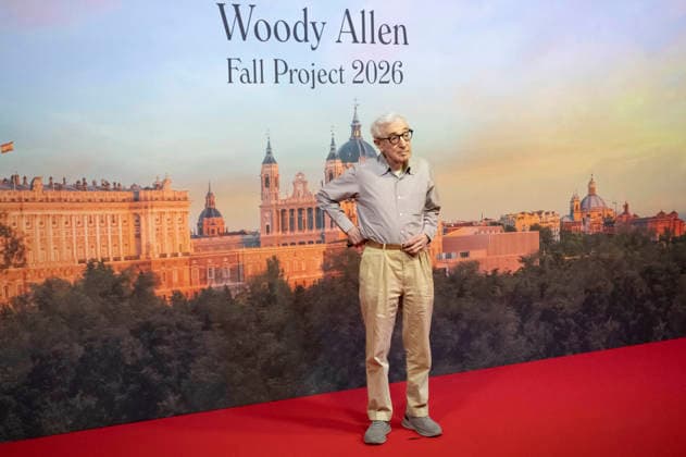 Woody Allen beim offiziellen Empfang zum Drehstart des Woody Allen Fall Project 2026 in den Teatros del Canal. Madrid, 01.10.2026