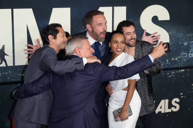 Animals Premiere - Los Angeles, USA LOS ANGELES, USA. October 01, 2026: Steven Yeun, Ted Sarandos, Ben Affleck, Kerry Washington & Luis Gerardo Mendez at the premiere for Animals at Directors Village. Los Angeles CA USA  Copyright: xPaulxSmith Featureflashx