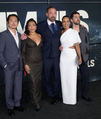 Animals Premiere - Los Angeles, USA LOS ANGELES, USA. October 01, 2026: Steven Yeun, Adriana Paz, Ben Affleck, Kerry Washington & Luis Gerardo Mendez at the premiere for Animals at Directors Village. Los Angeles CA USA  Copyright: xPaulxSmith Featureflashx