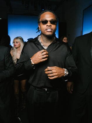Gunna at the Messika Spring Summer 2027 Women’s Ready-to-Wear Collection fashion show during Paris Fashion Week (PFW) at the Grand Palais on October 1, 2026. Sam Delpech, Bestimage. Celebrities at Messika’s Spring Summer 2027 Women’s Ready-to-Wear Collection fashion show at Paris Fashion Week (PFW) at the Grand Palais on October 1, 2026, Paris, France  Copyright: xSamxDelpechx xBestimagexSamxDelpechx xBestimagex