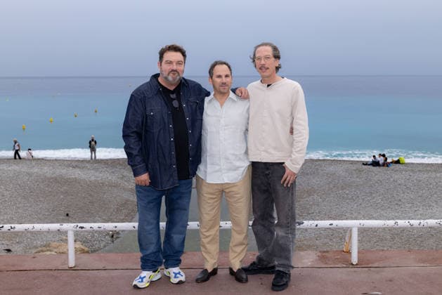 8th Cineroman Festival - Jupiter Photocall Denis Menochet, Alexandre Smia and Reda Kateb attend the photocall of JUPITER during the 8th Cinéroman Festival in Nice, France on October 1, 2026. Photo by Shootpix ABACAPRESS.COM Nice France  Copyright: xShootpix ABACAx