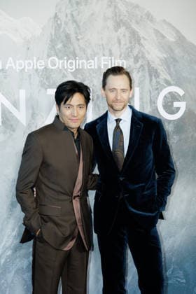 Tom Hiddleston and Genden Phuntsok attend the Tenzing London Gala Screening at Curzon Mayfair in London, UK on 1 October 2026. Copyright: xRyoheyxNakayama Famousx Tenzing_LondonGalaScreening_CurzonMayfair_London_20261001_RyoheyNakayama_00149