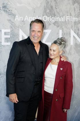RECORD DATE NOT STATED David Seaman and Frankie Poultney attend the Tenzing London Gala Screening at Curzon Mayfair in London, UK on 1 October 2026. Copyright: xRyoheyxNakayama Famousx Tenzing_LondonGalaScreening_CurzonMayfair_London_20261001_RyoheyNakayama_00079