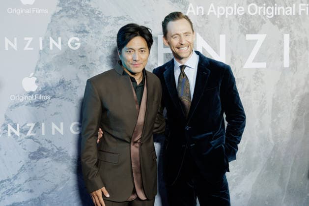 Genden Phuntsok and Tom Hiddleston attend the Tenzing London Gala Screening at Curzon Mayfair in London, UK on 1 October 2026. Copyright: xRyoheyxNakayama Famousx Tenzing_LondonGalaScreening_CurzonMayfair_London_20261001_RyoheyNakayama_00118
