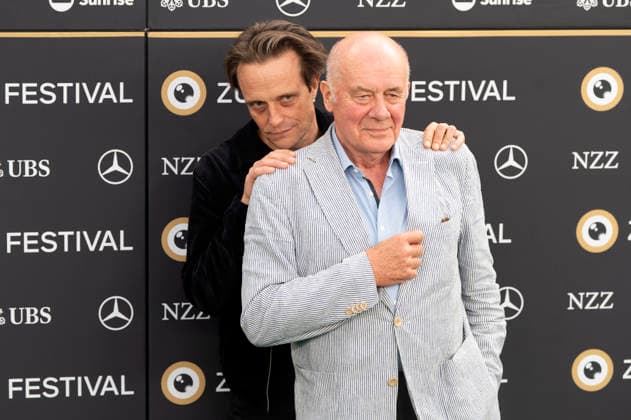 August Diehl und Hanns Zischler bei der Premiere des Kinofilms Vaterland auf dem 22. Zurich Film Festival im Arthouse Le Paris. Zürich, 01.10.2026