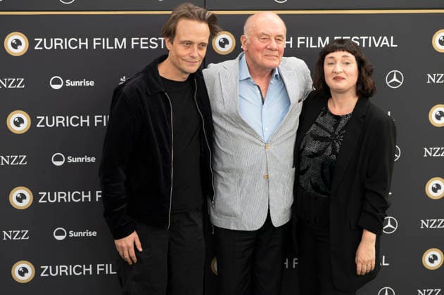 August Diehl, Hanns Zischler und Gast bei der Premiere des Kinofilms Vaterland auf dem 22. Zurich Film Festival im Arthouse Le Paris. Zürich, 01.10.2026