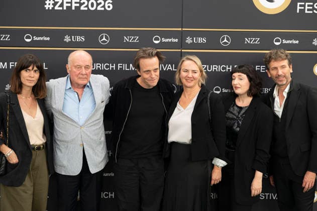 Hanns Zischler und August Diehl mit Team bei der Premiere des Kinofilms Vaterland auf dem 22. Zurich Film Festival im Arthouse Le Paris. Zürich, 01.10.2026