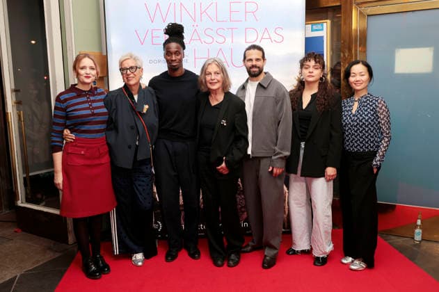 Laura Tonke, Doris Dörrie, Eugene Boateng, Angela Winkler, Josef Ellers, Via Jikeli und Yvonne Yung Hee Bormann beim Special Screening des Kinofilms Frau Winkler verlässt das Haus im Cinema Paris,. Berlin, 01.10.2026
