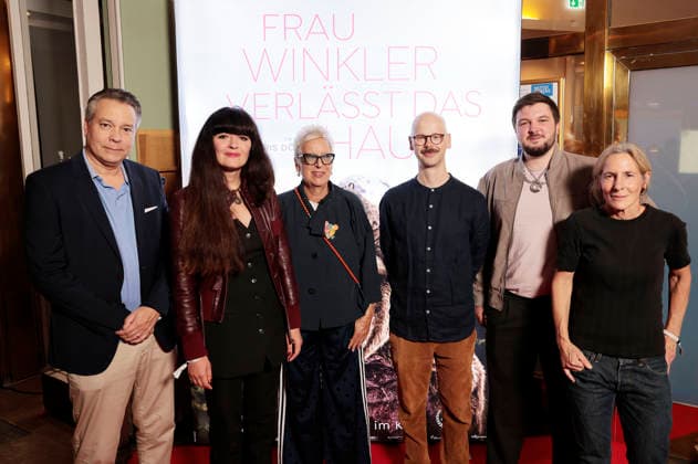 Daniel Mann, Doris Dörrie, Markus Mayr und Leah Striker mit Gästen beim Special Screening des Kinofilms Frau Winkler verlässt das Haus im Cinema Paris,. Berlin, 01.10.2026