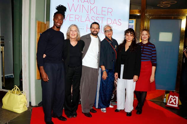 Eugene Boateng, Angela Winkler, Josef Ellers, Doris Dörrie, Via Jikeli und Laura Tonke beim Special Screening des Kinofilms Frau Winkler verlässt das Haus im Cinema Paris,. Berlin, 01.10.2026