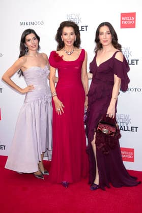 Alessia Fendi, Fe Fendi und Paola Fendi bei der New York City Ballet 2026 Fall Fashion Gala im David H. Koch Theater im Lincoln Center. New York, 01.10.2026