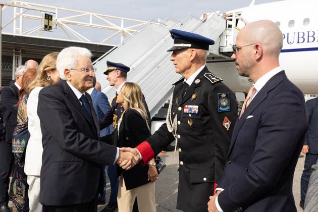 October 2, 2026, Nice, Rome, France: President of the Republic Sergio Mattarella and Mrs. Laura at Nice Airport, during their state visit to the Principality of Monaco. Nice, 02 10 2026 Nice France  - ZUMAa289 20261002_zia_a289_003 Copyright: xFrank_ammendolax xAgfx