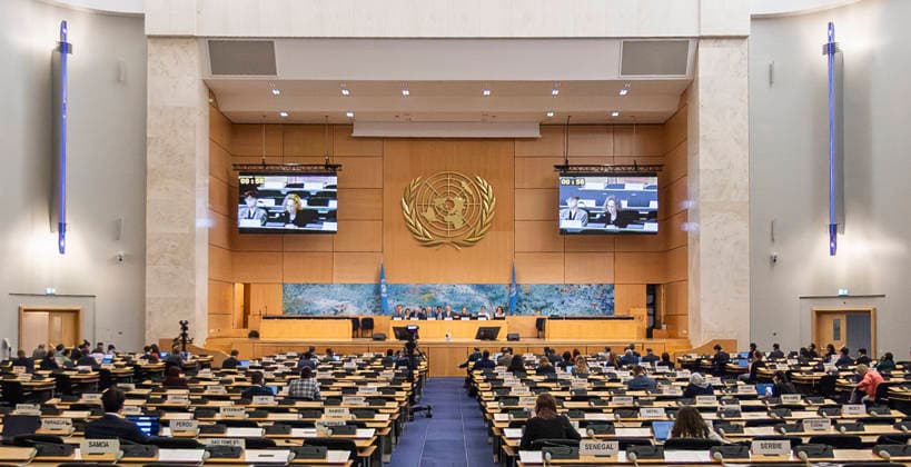 October 2, 2026, Geneva, Geneva, Switzerland: Geneva Switzerland, 10 02 2026: Atmospheric shot of the Assembly Hall during the Geneva Environment Network Meetings (Human Rights) and which which concerns the 63rd session of the Human Rights Council and which was held at United Nations of Geneva in Geneva. Geneva Switzerland - ZUMAd206 20261002_zip_d206_009 Copyright: xEricxDubostx