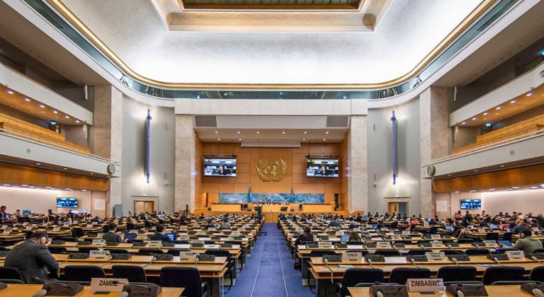 October 2, 2026, Geneva, Geneva, Switzerland: Geneva Switzerland, 10 02 2026: Atmospheric shot of the Assembly Hall during the Geneva Environment Network Meetings (Human Rights) and which which concerns the 63rd session of the Human Rights Council and which was held at United Nations of Geneva in Geneva. Geneva Switzerland - ZUMAd206 20261002_zip_d206_014 Copyright: xEricxDubostx
