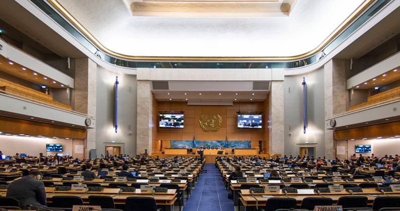 October 2, 2026, Geneva, Geneva, Switzerland: Geneva Switzerland, 10 02 2026: Atmospheric shot of the Assembly Hall during the Geneva Environment Network Meetings (Human Rights) and which which concerns the 63rd session of the Human Rights Council and which was held at United Nations of Geneva in Geneva. Geneva Switzerland - ZUMAd206 20261002_zip_d206_013 Copyright: xEricxDubostx