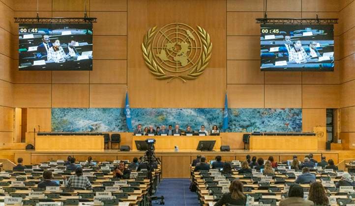 October 2, 2026, Geneva, Geneva, Switzerland: Geneva Switzerland, 10 02 2026: Atmospheric shot of the Assembly Hall during the Geneva Environment Network Meetings (Human Rights) and which which concerns the 63rd session of the Human Rights Council and which was held at United Nations of Geneva in Geneva. Geneva Switzerland - ZUMAd206 20261002_zip_d206_002 Copyright: xEricxDubostx