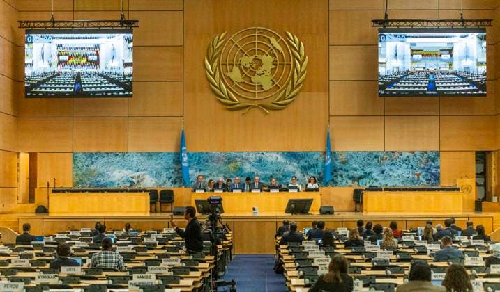 October 2, 2026, Geneva, Geneva, Switzerland: Geneva Switzerland, 10 02 2026: Atmospheric shot of the Assembly Hall during the Geneva Environment Network Meetings (Human Rights) and which which concerns the 63rd session of the Human Rights Council and which was held at United Nations of Geneva in Geneva. Geneva Switzerland - ZUMAd206 20261002_zip_d206_003 Copyright: xEricxDubostx