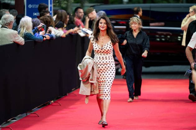 8th Cineroman Festival - Day 4 - Red Carpet Jury member Vanessa Schneider attends the red carpet at the Cineroman festival, dedicated exclusively to films adapted from literary work, in Negresco Beach in Nice, France, on October 1, 2026. Photo by Laurent Coust ABACAPRESS.COM Nice Provence-Alpes-Cote d Azur France  Copyright: xCoustxLaurent ABACAx