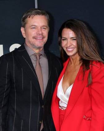 Matt Damon, Luciana Damon at arrivals for ANIMALS Premiere, Westwood Village Theatre, Los Angeles, CA, October 01, 2026. Photo By: Priscilla Grant Everett Collection ANIMALS Premiere PUBLICATIONXNOTxINxCANxCHNxFRAxITAxJPNxNORxPOLxRUSxESPxUKxUSA