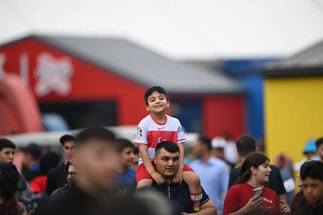 TEKNOFEST Southeast in Turkiye s Sanliurfa SANLIURFA, TURKIYE - OCTOBER 02: TEKNOFEST Southeast, world s largest aviation, space, and technology festival continues at the Sanliurfa GAP Airport with the attendance of visitors for its 15th edition in Sanliurfa, Turkiye on October 02, 2026. Harun Ozalp Anadolu Sanliurfa Turkey. Editorial use only. Please get in touch for any other usage.  Copyright: x2026xAnadoluxHarunxOzalpx