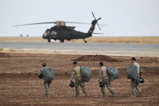 TEKNOFEST Southeast in Turkiye s Sanliurfa SANLIURFA, TURKIYE - OCTOBER 2: The Turkish Gendarmerie conducts a paramotor demonstration flight during the TEKNOFEST Southeast, world s largest aviation, space, and technology festival continues at the Sanliurfa GAP Airport for its 15th edition in Sanliurfa, Turkiye on October 2, 2026. Harun Ozalp Anadolu Sanliurfa Turkey. Editorial use only. Please get in touch for any other usage.  Copyright: x2026xAnadoluxHarunxOzalpx