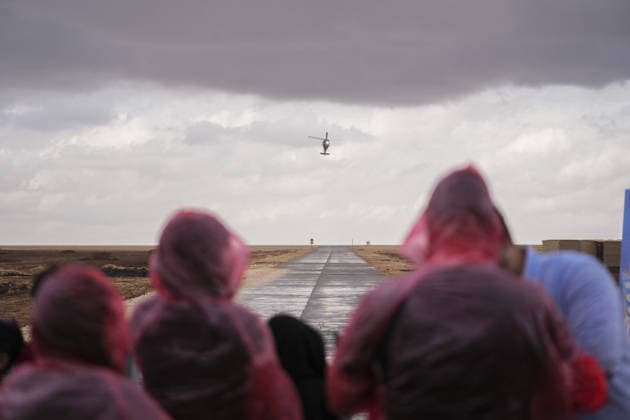 TEKNOFEST Southeast in Turkiye s Sanliurfa SANLIURFA, TURKIYE - OCTOBER 02: Gendarmerie’s ‘Steel Wings’ performs an aerobatic display during TEKNOFEST Southeast, world s largest aviation, space, and technology festival continues at the Sanliurfa GAP Airport for its 15th edition in Sanliurfa, Turkiye on October 02, 2026. Bunyamin Celik Anadolu Sanliurfa Turkey. Editorial use only. Please get in touch for any other usage.  Copyright: x2026xAnadoluxBunyaminxCelikx