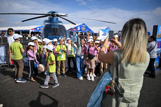 TEKNOFEST Southeast in Turkiye s Sanliurfa SANLIURFA, TURKIYE - OCTOBER 02: TEKNOFEST Southeast, world s largest aviation, space, and technology festival welcomes its visitors on the third day at the Sanliurfa GAP Airport for its 15th edition in Sanliurfa, Turkiye on October 02, 2026. Ozkan Bilgin Anadolu Sanliurfa Turkey. Editorial use only. Please get in touch for any other usage.  Copyright: x2026xAnadoluxOzkanxBilginx