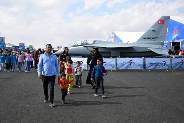 TEKNOFEST Southeast in Turkiye s Sanliurfa SANLIURFA, TURKIYE - OCTOBER 02: TEKNOFEST Southeast, world s largest aviation, space, and technology festival welcomes its visitors on the third day at the Sanliurfa GAP Airport for its 15th edition in Sanliurfa, Turkiye on October 02, 2026. Ozkan Bilgin Anadolu Sanliurfa Turkey. Editorial use only. Please get in touch for any other usage.  Copyright: x2026xAnadoluxOzkanxBilginx