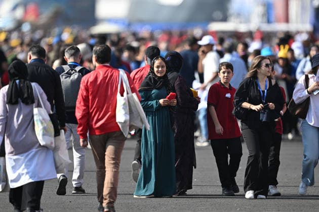 TEKNOFEST Southeast in Turkiye s Sanliurfa SANLIURFA, TURKIYE - OCTOBER 02: TEKNOFEST Southeast, world s largest aviation, space, and technology festival welcomes its visitors on the third day at the Sanliurfa GAP Airport for its 15th edition in Sanliurfa, Turkiye on October 02, 2026. Harun Ozalp Anadolu Sanliurfa Turkey. Editorial use only. Please get in touch for any other usage.  Copyright: x2026xAnadoluxHarunxOzalpx