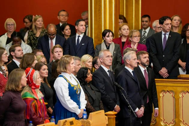 Hoytidelig apning av Stortinget Oslo 20261002. Den hoytidelige apningen av det 171. storting. Regjeringen under apningen holder kong Haakon trontalen, der han leser opp planene for regjeringens politikk for det kommende aret. Foto: Ole Berg-Rusten POOL NTB Oslo Norge 7ZbxGZj9hhU EDITORIAL USE ONLY Ref:_POL7ZbxGZj9hhU.jpg Copyright: xOlexBerg-Rustenx xPOOLx xNTBx