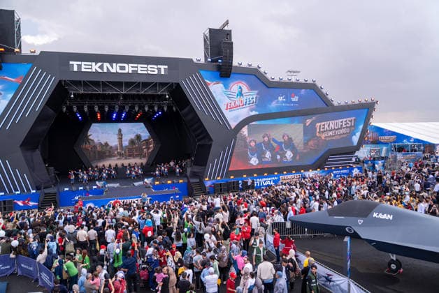 TEKNOFEST Southeast in Turkiye s Sanliurfa SANLIURFA, TURKIYE - OCTOBER 02: TEKNOFEST Southeast, world s largest aviation, space, and technology festival welcomes its visitors on the third day at the Sanliurfa GAP Airport for its 15th edition in Sanliurfa, Turkiye on October 02, 2026. Arman Onal Anadolu Sanliurfa Turkey. Editorial use only. Please get in touch for any other usage.  Copyright: x2026xAnadoluxArmanxOnalx