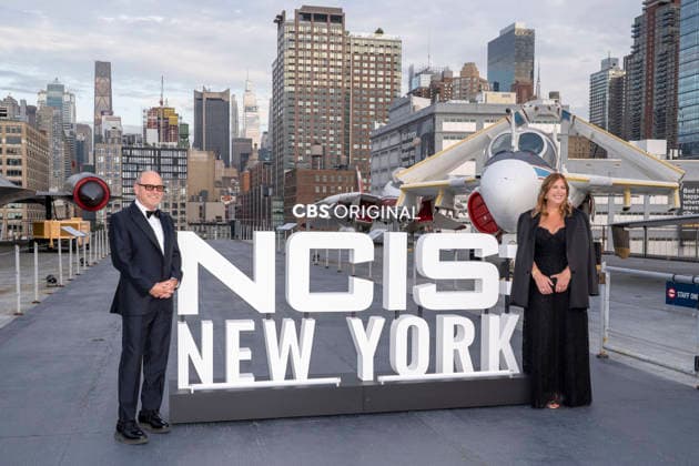 October 1, 2026, New York, New York, USA: DAVID STAPF and AMY REISENBACH attend the CBS, NCIS New York Premiere at the USS Intrepid Museum in New York. 1 October 2026 New York USA  - ZUMAa265 20261001_zep_a265_067 Copyright: xEricxAcquayex