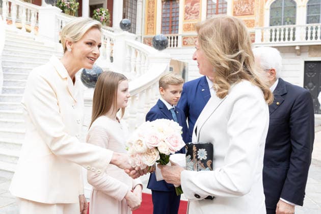 October 2, 2026, Monte Carlo, Rome, Principality of Monaco: President of the Republic Sergio Mattarella, Laura Mattarella, Prince Albert II of Monaco and Princess Charlene of Monaco during the State Visit, Monte Carlo, 02 10 2026 Monte Carlo Principality of Monaco  - ZUMAa289 20261002_zia_a289_053 Copyright: xAmmendolaxUffxStampax xAgfx