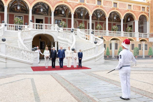 October 2, 2026, Monte Carlo, Rome, Principality of Monaco: President of the Republic Sergio Mattarella, Laura Mattarella, Prince Albert II of Monaco and Princess Charlene of Monaco during the State Visit, Monte Carlo, 02 10 2026 Monte Carlo Principality of Monaco  - ZUMAa289 20261002_zia_a289_060 Copyright: xAmmendolaxUffxStampax xAgfx